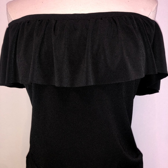 Black Vero Moda off shoulder Bodysuit - Picture 2 of 3